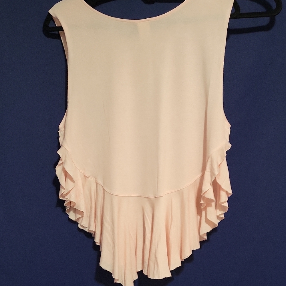 We The Free Light Pink Ruffled Tank Top - Picture 4 of 5